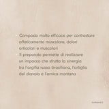 Argilla rossa + artiglio e arnica 30%