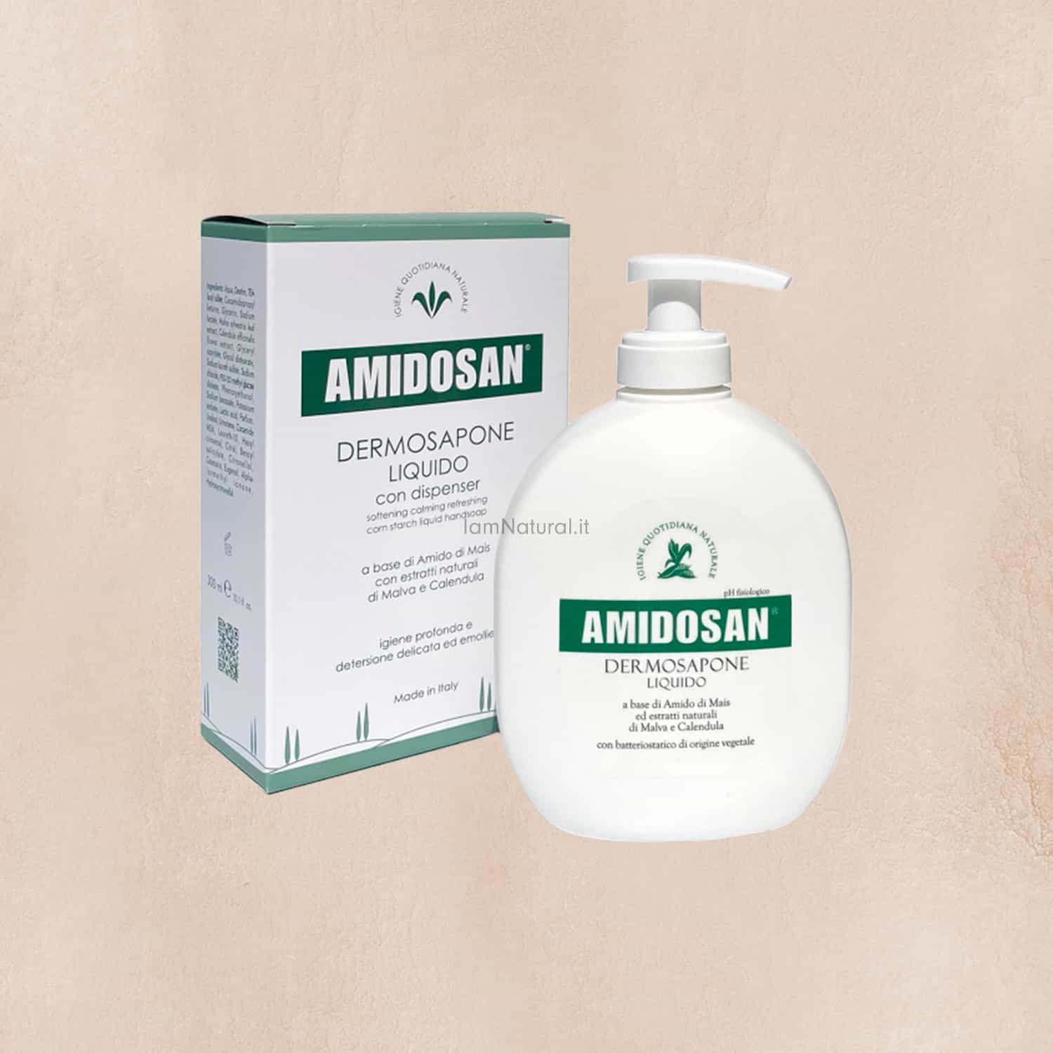 Sapone con Amido di mais Amidosan Liquido - IamNatural.it Sapone con Amido di mais Amidosan Liquido - IamNatural.it